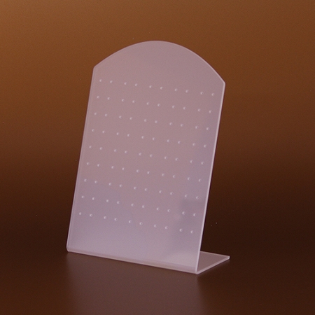 Exklusive Ohrringständer aus Plexiglas - ideal für Schaufenster und Geschäfte. Größe: 180x260mm (Breite-Höhe) Farbvarianten: transparent, halbopal, schwarz