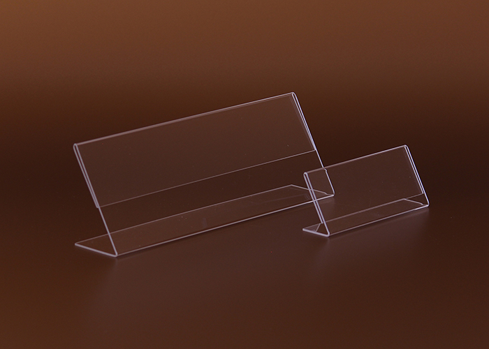 Namensschildhalter, L-Ständer (schräg) für Schreibtische, ideal für Konferenzen, Veranstaltungen.